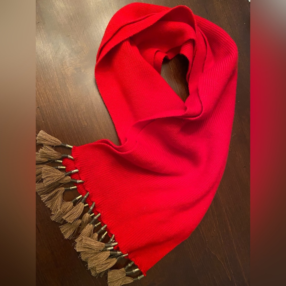 NEW! Never used. J.Crew red scarf